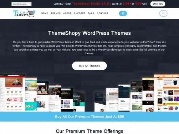 ThemeShopy homepage