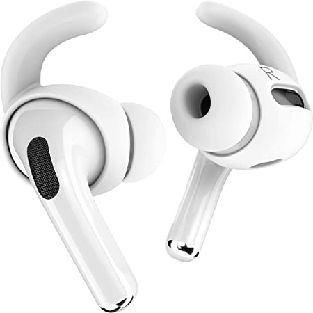 Proof Labs 3 Pairs AirPods Pro Ear Hooks Covers [Added Storage Pouch] Accessories Compatible with Apple AirPods Pro (White)