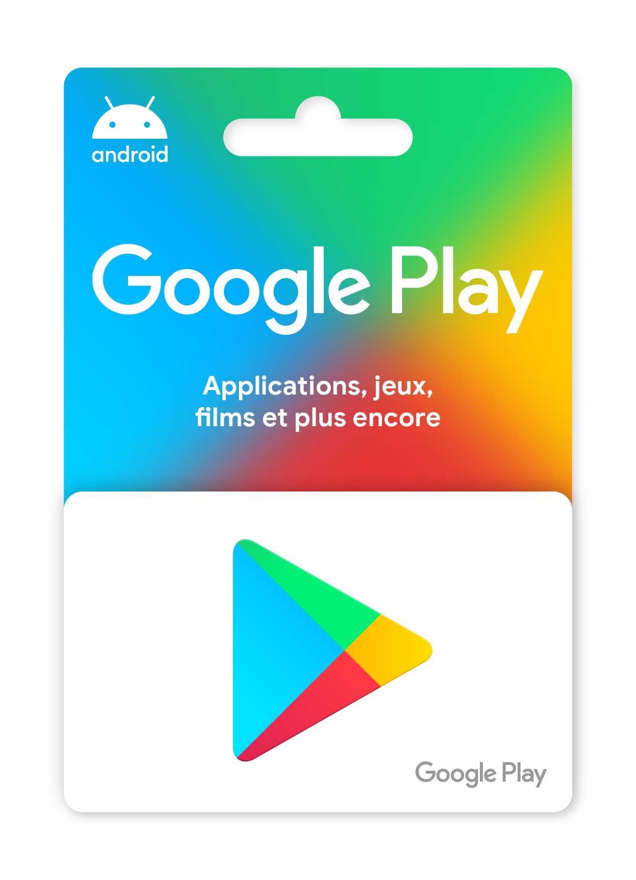 Cartes cadeaux Google Play