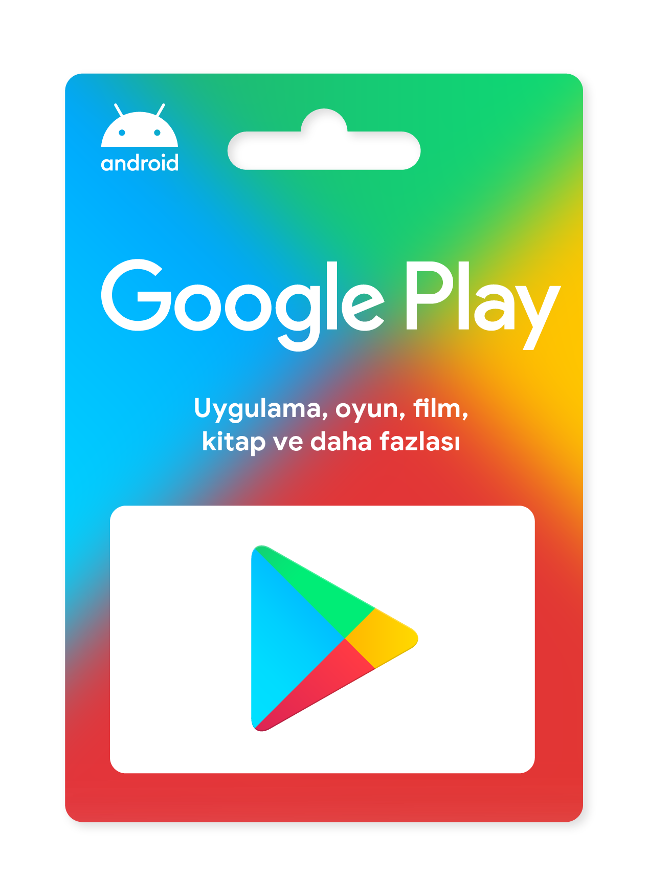 Google Play hediye kartları