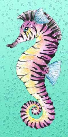 Marvelous Drawing Animals In The Zoo Ideas. Inconceivable Drawing Animals In The Zoo Ideas. Seahorse Drawing, Seahorse Art, Seahorse Painting, Seahorses, Creature Drawings, Animal Drawings, Art Drawings, Sea Life Art, Turquoise Art