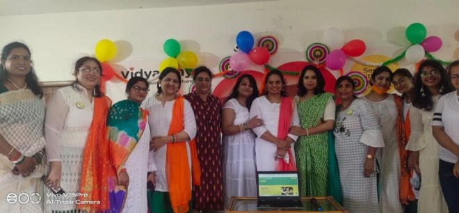 Representatives of the Vridhi Foundation at their website launch event on August 15, 2021