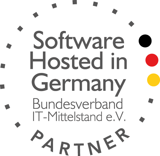 Software hosted in Germany Logo