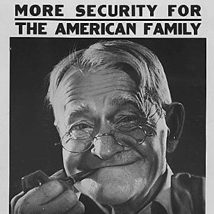 Picture: ?Social Security Poster of an Old Man,? Photographs of the Social Security Board Activities, 1936 ? 1948, Record Group 47: Records of the Social Security Administration, National Archives at College Park. NAID: 195880  https://catalog.archives.gov/id/195880