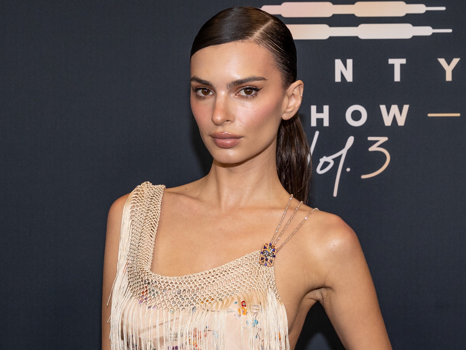 Emily Ratajkowski attends Rihanna's Savage X Fenty Show Vol. 3 presented by Amazon Prime Video at The Westin Bonaventure...