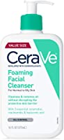 CeraVe Foaming Facial Cleanser | Makeup Remover and Daily Face Wash for Oily Skin | 16 Fluid Ounce