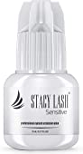 Sensitive Eyelash Extension Glue Stacy Lash 0.17fl.oz/5ml /Low Fume/ 5 Sec Drying time/Retention -5 Weeks/Professional Use Only Black Adhesive for Individual Semi-Permanent Eyelash Extensions