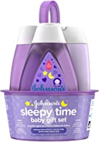 Johnson's Sleepy Time Bedtime Baby Gift Set with Relaxing NaturalCalm Aromas, Bedtime Baby Bath Shampoo, Wash & Lotion...