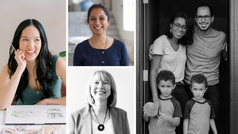 A collage showing portraits of various Amazon Handmade makers. 