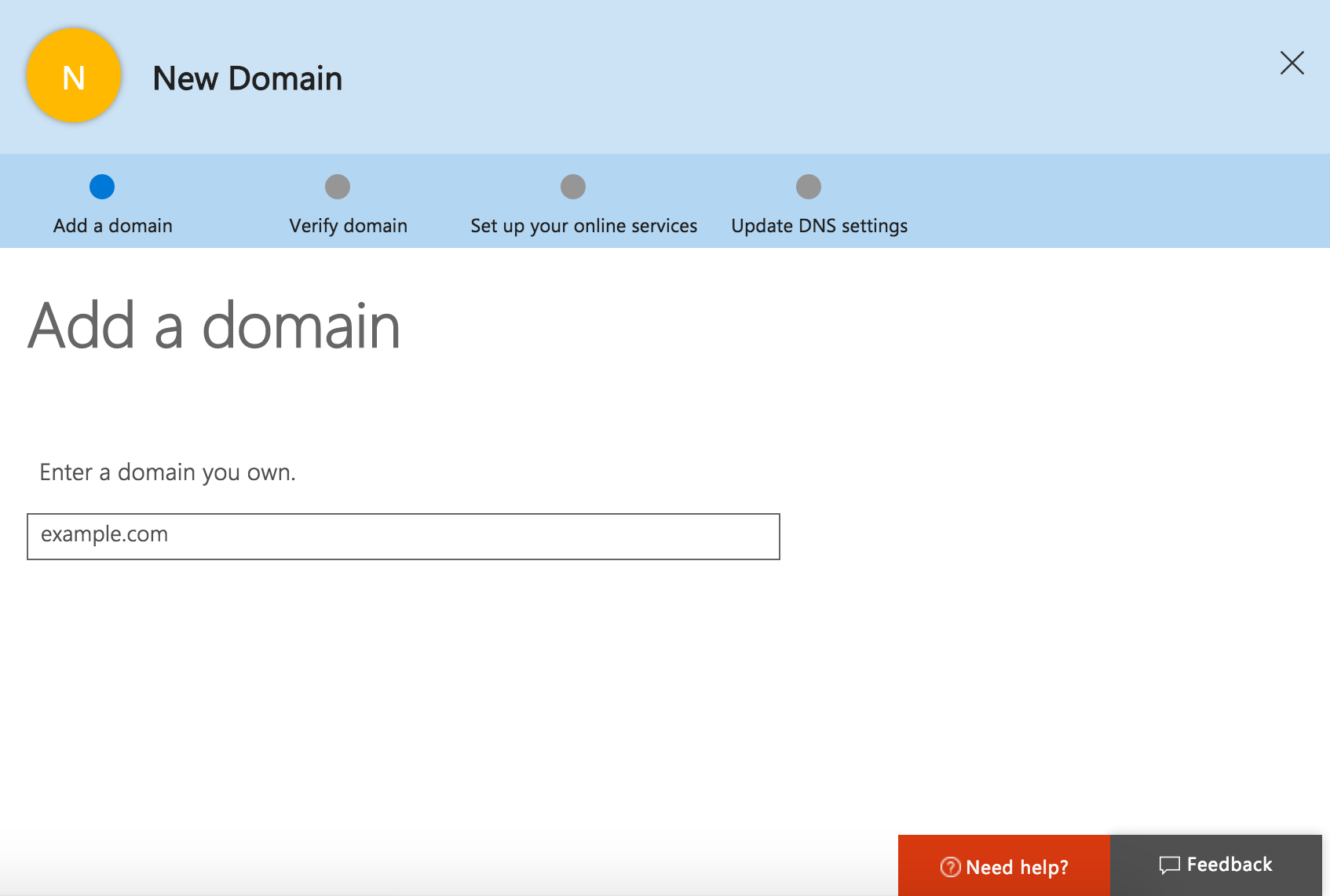 office-365-enter-domain