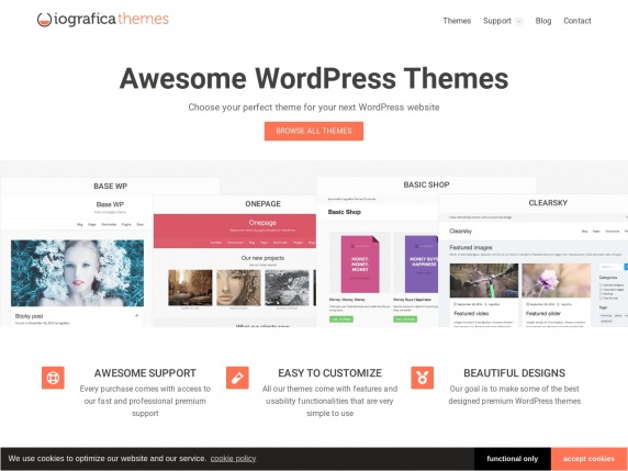 Iografica Themes home page