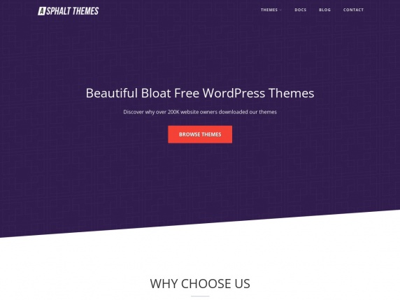 Asphalt Themes homepage