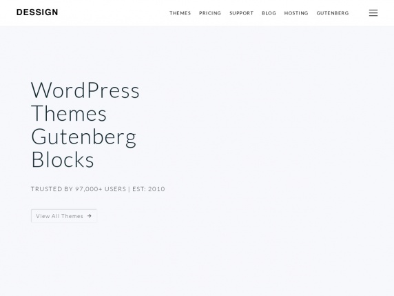 Dessign Themes домашня сторінка