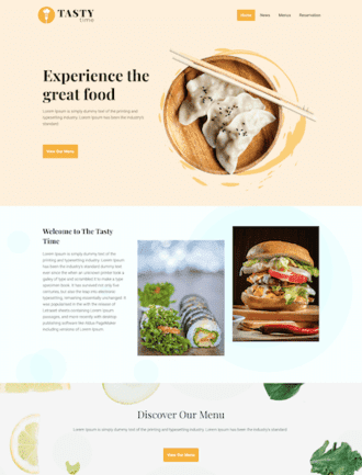 WordPress food theme