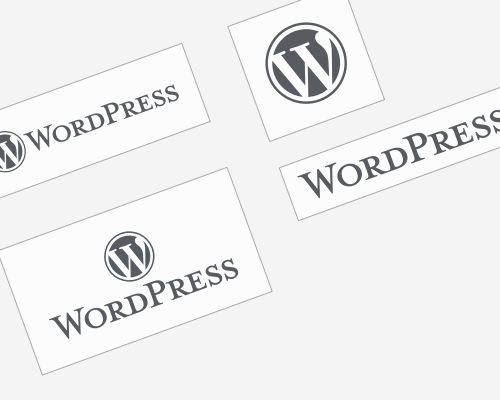 WordPress logotipi - visas versijas