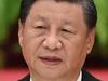 Chinese President Xi Jinping sings the national anthem during a reception at the Great Hall of the People on the eve of China's National Day in Beijing on September 30, 2021. (Photo by GREG BAKER / AFP)