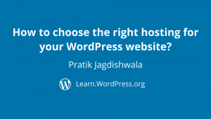How to choose the right hosting for your WordPress website Pratik Jagdishwala
