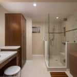 bathroom with cream walls