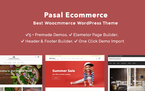 Pasal eCommerce, Premium eCommerce WordPress themes, WordPress theme for eCommerce