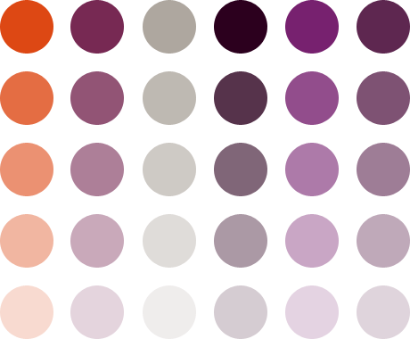 Ubuntu colours arranged as a dot pattern