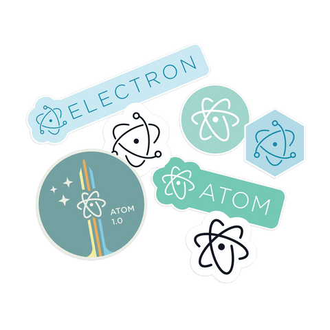 Atom + Electron Stickers