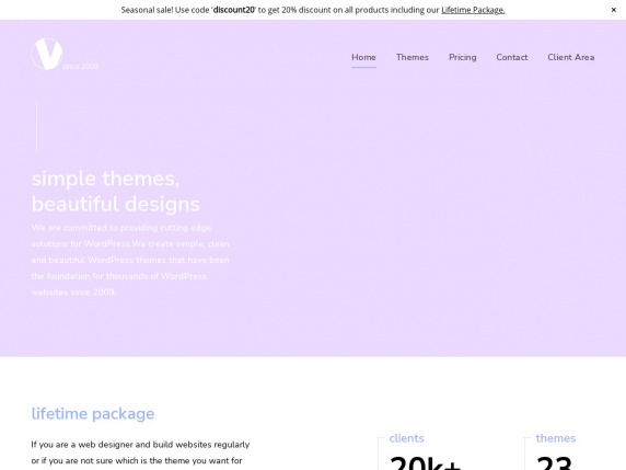 ViVA Themes home page