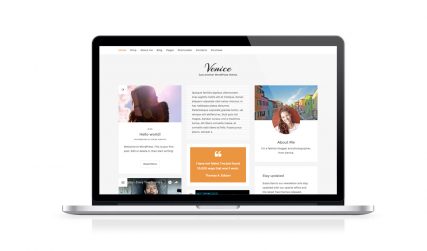 Venice, free WooCommerce WordPress blog theme.