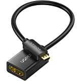 UGREEN Micro HDMI to HDMI Cable Male to Female with Ethernet Type D to Type A Gold Plated Support 1080P 3D 4K Compatible with
