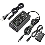 Gonine AC-PW20 AC Adapter ACPW20 Power Supply NP-FW50 Dummy Battery DC Coupler Charger Kit for Sony Alpha A6000 A6100 A6400 A