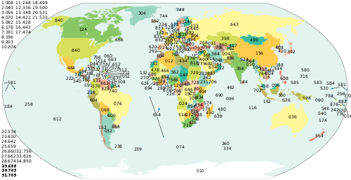 ISO 3166-1 Numeric map.svg