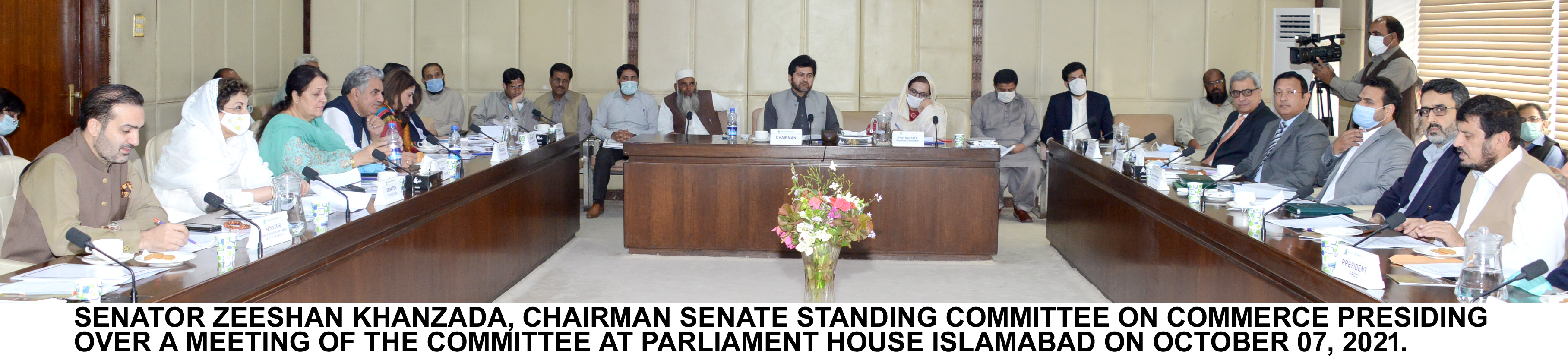 Meeting of the Senate Standing Committee on Commerce chaired by Senator Zeeshan Khanzada