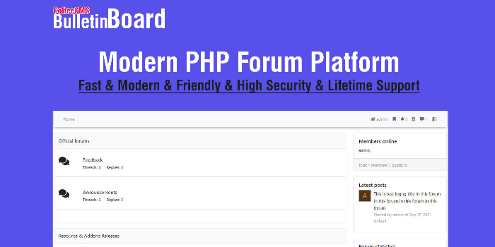 Bulletin Board - Modern PHP Forum Platform - Cover Image