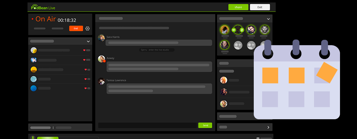 Scheduling Your Live Podcast