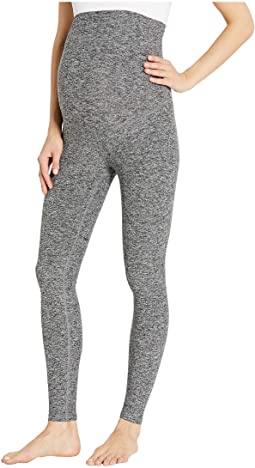 Maternity Empire Waisted Spacedye Midi Leggings