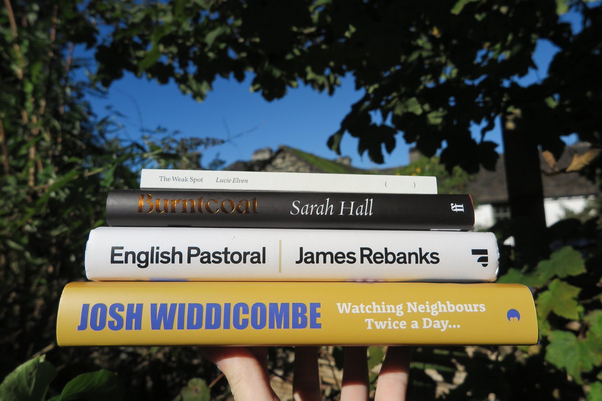 Lucie Elven, The Weak Spot (Prototype); Sarah Hall, Burntcoat (Faber); James Rebanks, English Pastoral (Allen Lane); Josh Widdicombe, Watching Neighbours Twice a Day (BLINK)