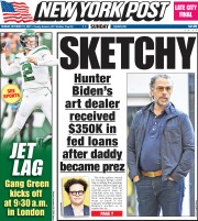 October 10, 2021 New York Post Front Cover