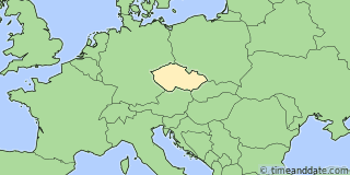 Location of Prague