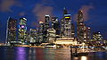 Singapore Skyline at Night with Blue Sky.JPG