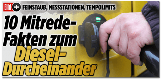 Bild.de - Zehn Mitrede-Fakten zum Diesel-Durcheinander