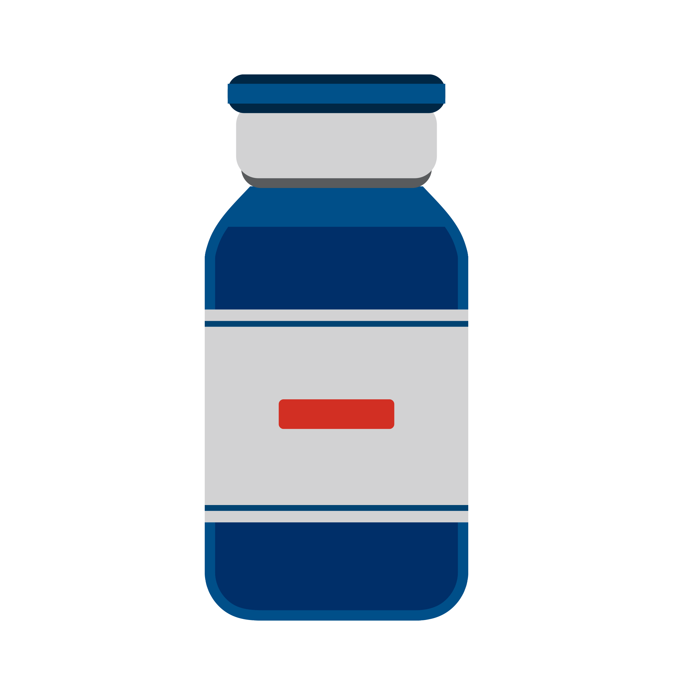 blue vaccine bottle 