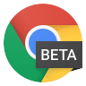 Chrome Beta logo