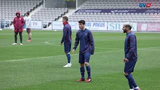 André Simões e Miguel Monteiro treinaram com a equipa principal