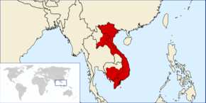 Map of Vietnam in 1840