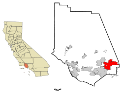 Location in Ventura County and the state of California