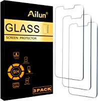 Ailun Glass Screen Protector Compatible for iPhone 13/13 Pro [6.1 Inch] Display 3 Pack Tempered Glass,Case Friendly