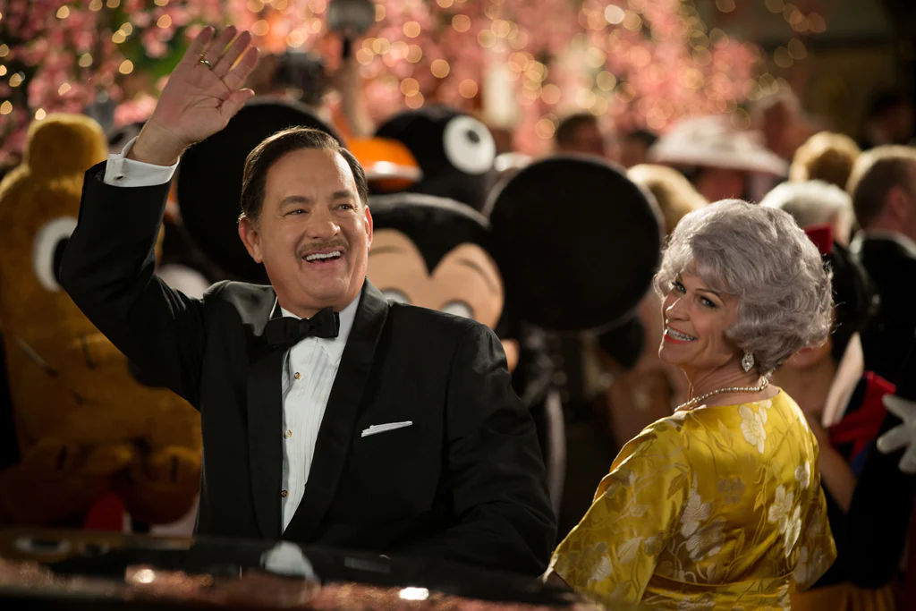 Actors Tom Hanks (as Walt Disney) and Dendrie Taylor (as Lillian Disney) at an event in the movie "Saving Mr. Banks".