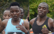 Diana Kipyokei and Benson Kipruto at the 2021 Boston Marathon