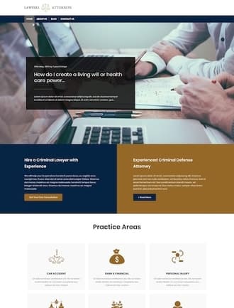 WordPress lawyer theme