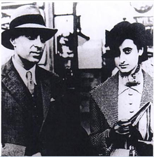 Photograph of Nehru and his daughter