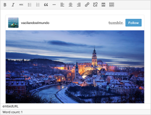 Tumbr.com oEmbed example